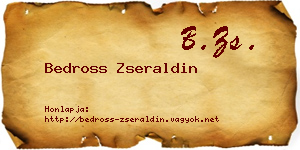 Bedross Zseraldin névjegykártya